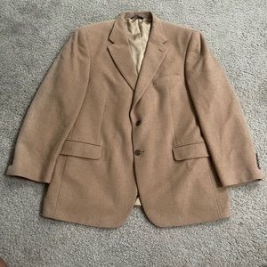 Brooks Brothers 100% Camel Hair Pea Coat 43R